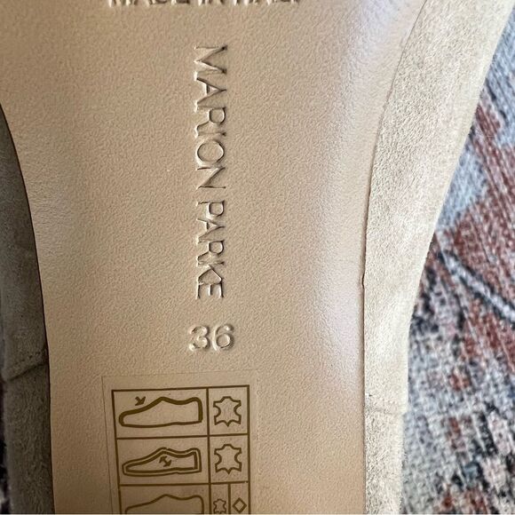 Marion Parke Lola Suede Pull On Luxury Designer Ankle Boots Bootie Women Size 36 - Picture 11 of 14